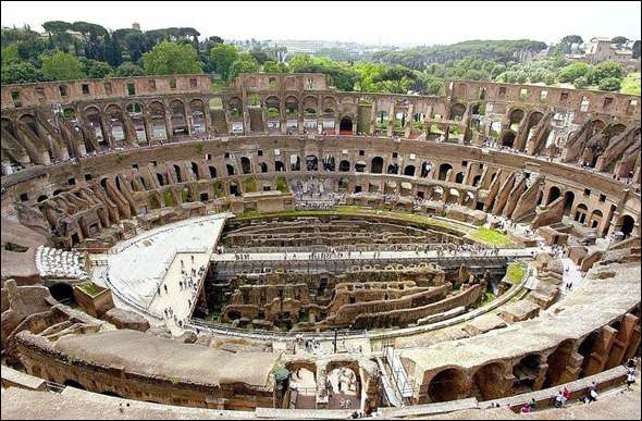 The Roman Colosseum (70 - 82 A.D.) Rome, Italy